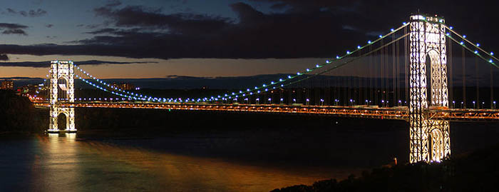 George Washington Bridge from Riverside Drive Eric Sorenson, 2006.jpg