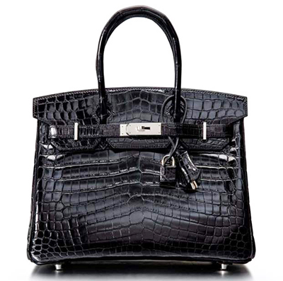 HERMÈS BLACK SHINY NILOTICUS CROCODILE BIRKIN 30 PALLADIUM HARDWARE, 2011.jpg